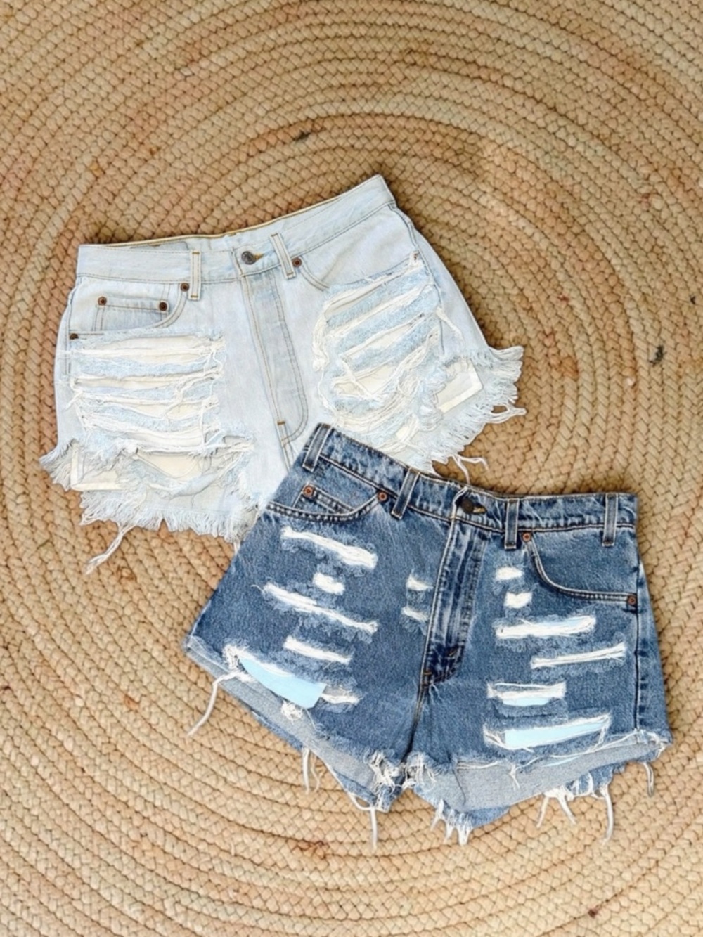 Vintage Levi’s ORANGE TAB and 90’s Women’s Retro Jeans Short Bundle Size 26